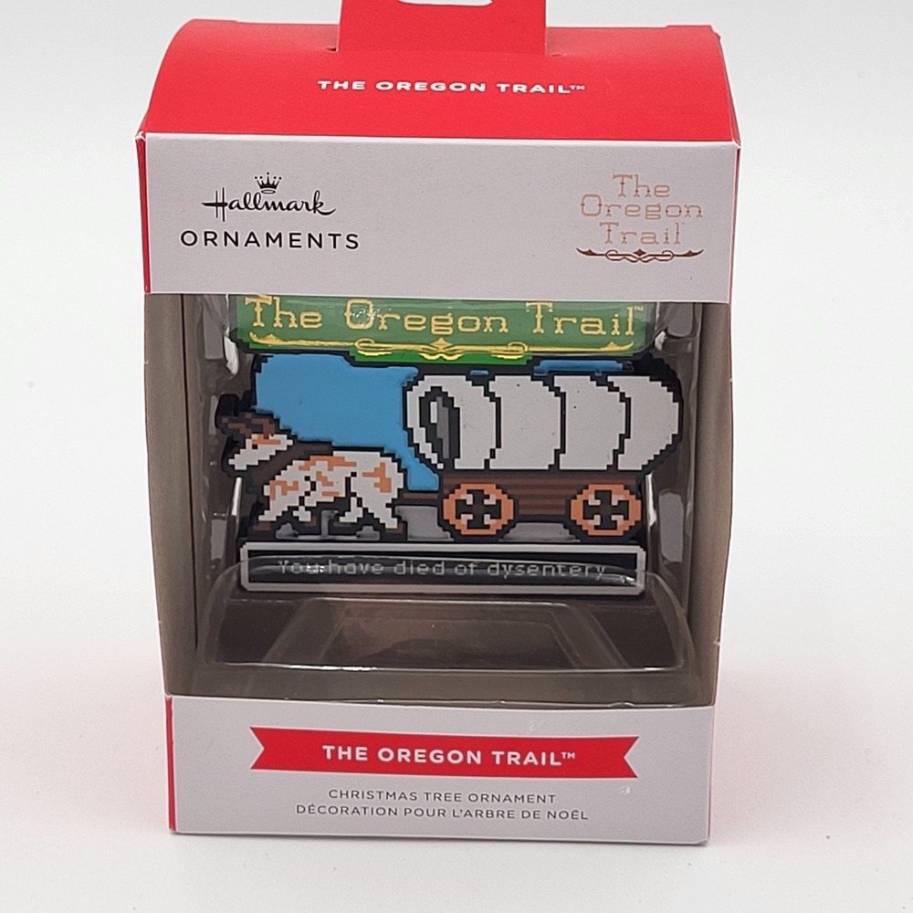 Hallmark The Oregon Trail You have died of dysentery Christmas Ornament 2025